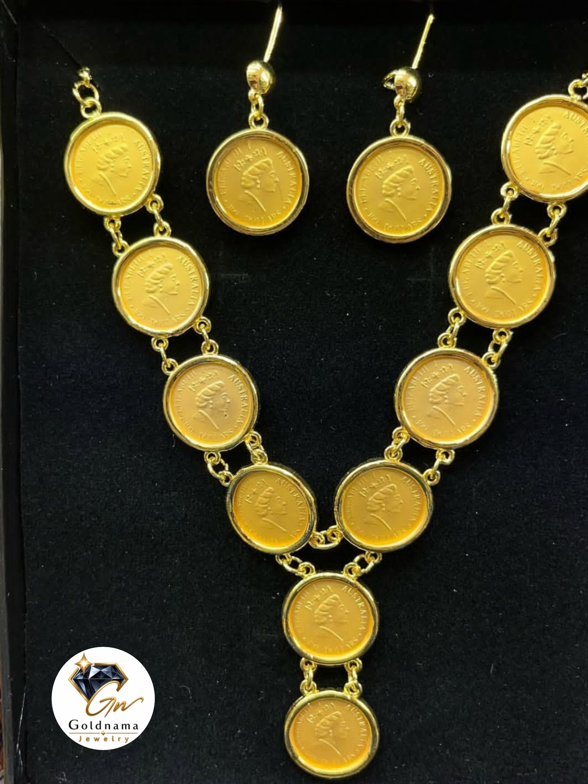 سرویس سکه ای کپی از طلا زنانه مدل نوستالژی