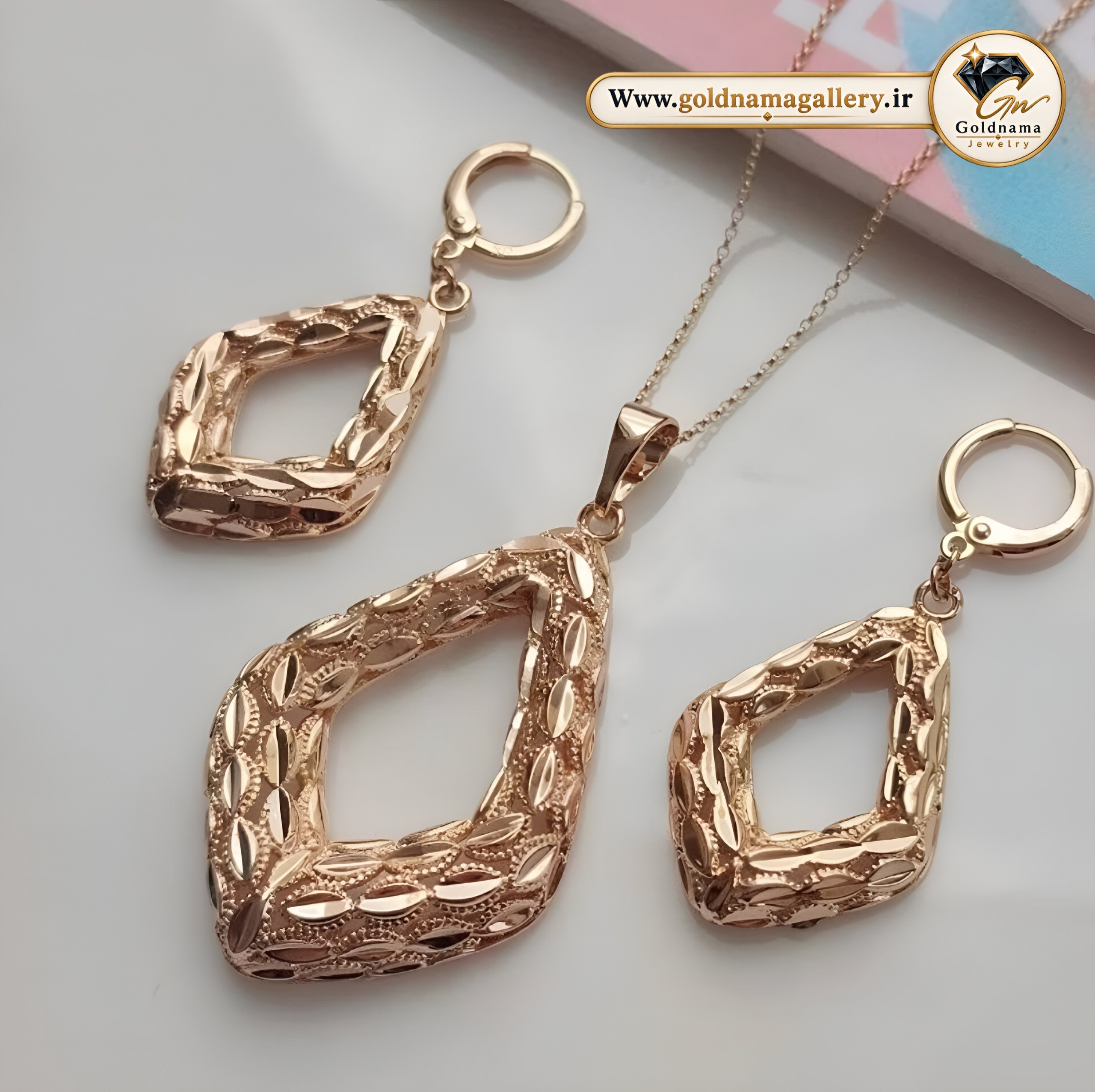 نیم‌ست ژوپینگ مدل اشرافی کار تراش و طرح دار