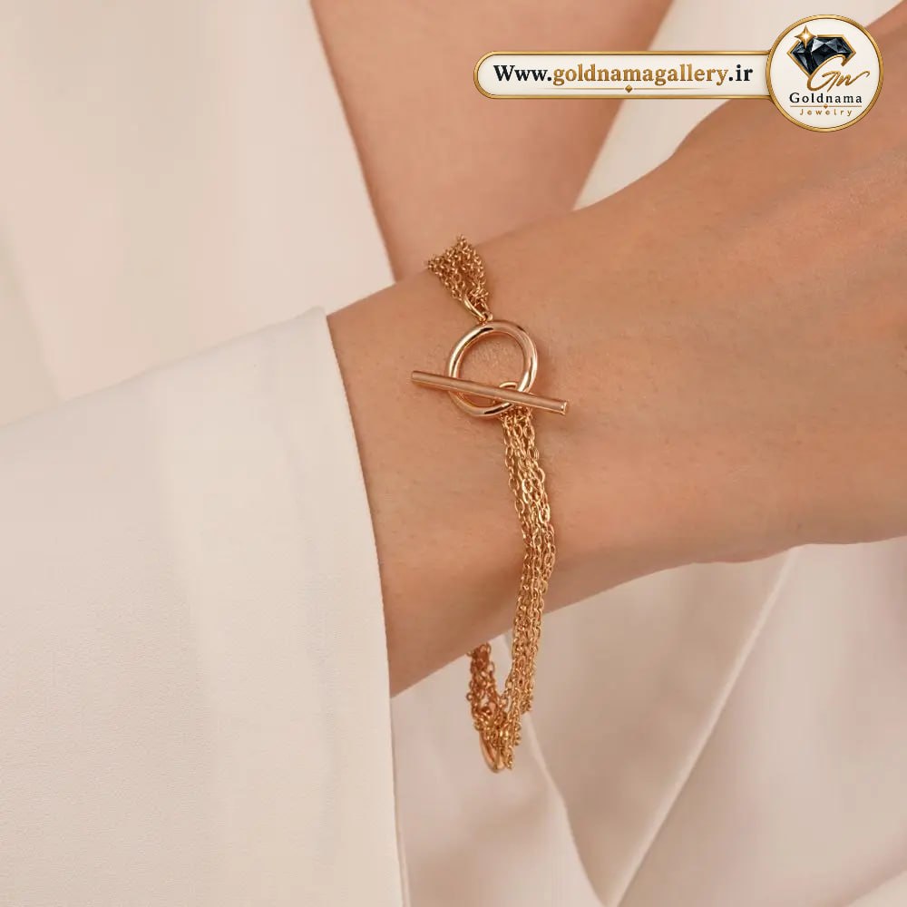 دستبند ژوپینگ زنجیری ضد حساسیت زنانه 19 سانتر