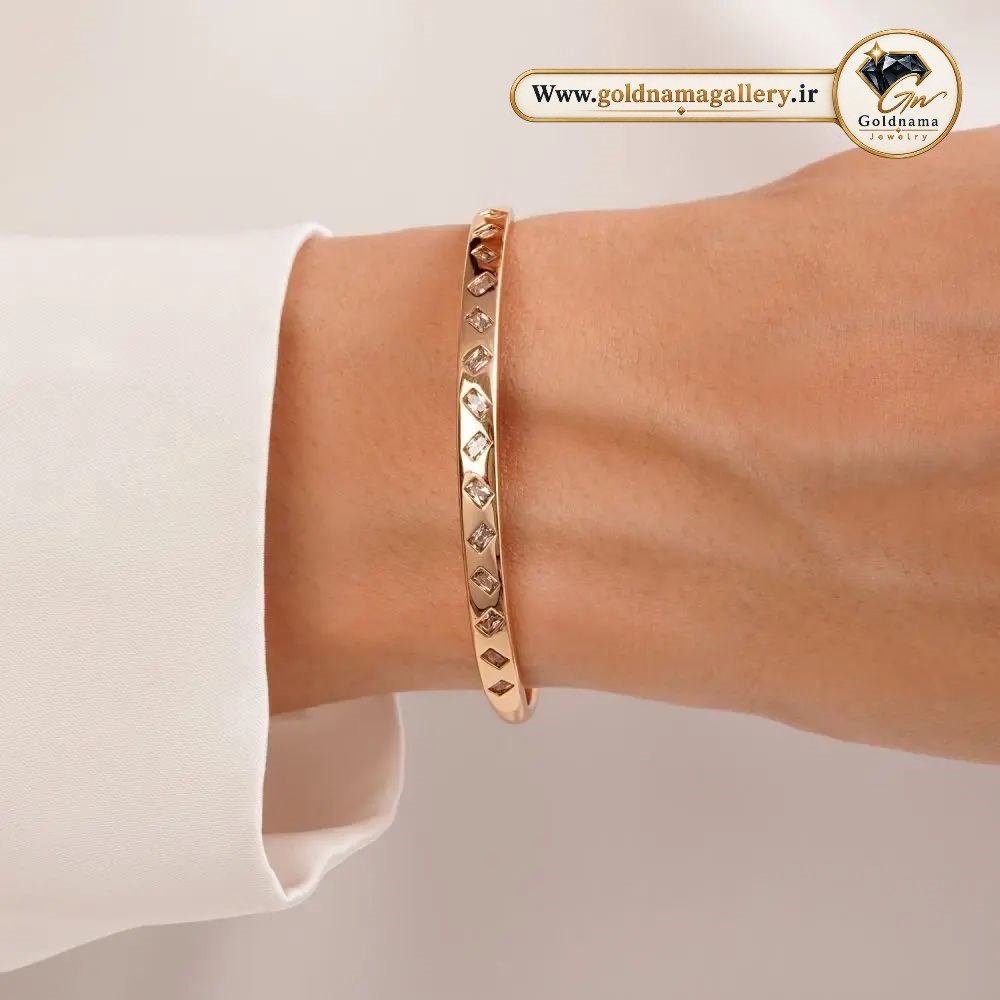دستبند النگویی ژوپینگ نگین‌دار خاص و جذاب زنانه