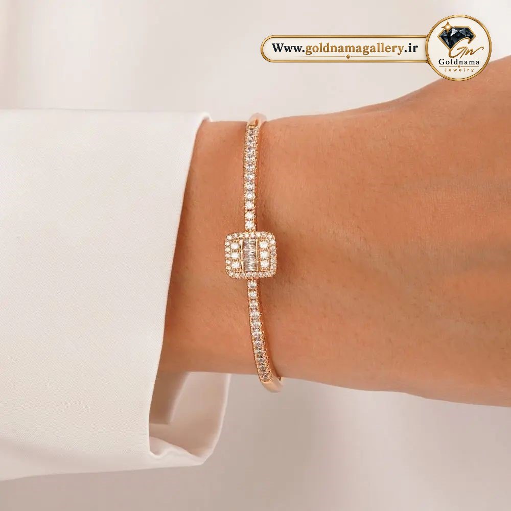 دستبند النگویی ژوپینگ نگین‌دار خاص و جذاب زنانه